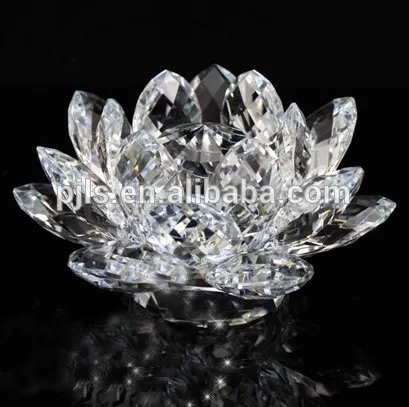 Crystal Lotus Flower, lotus flower candle holder wholesale