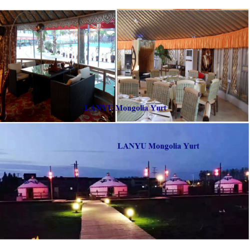 Outdoor Dome Party Luxury Mongolian Yurt Ger Tent