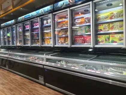 Kenkuhl Commercial Wall Display Combi Freezer for Supermarkets