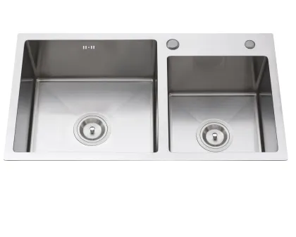 Double Gold 304 Stainless Steel Kitchen Sink - Rose Gold Sink Bowl