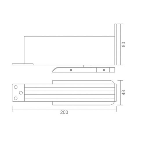 Скрытая напольная пружина без дигена