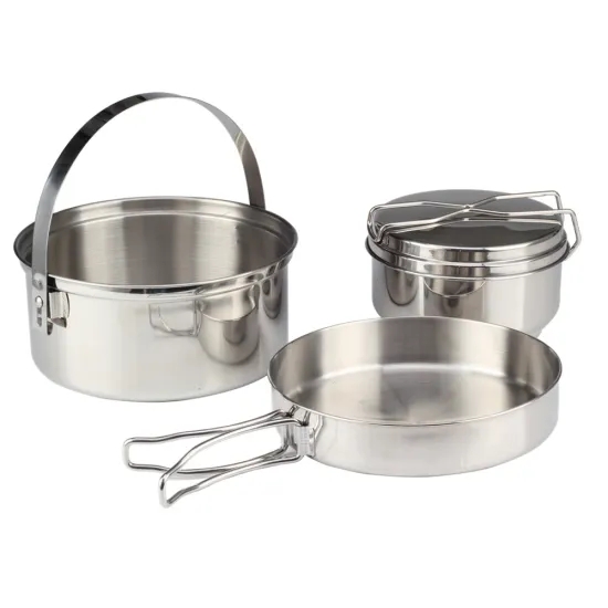 Stainless Steel Combination Cookware Camping Kitchenware
