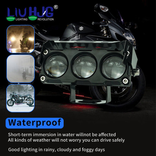 Yellow White 30w Fog Light Motorcycle LED Spotlights with High Low Beam