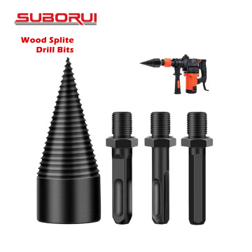 Wood Splitting Cone Drill Bit for Tree Cutting - SUBORUI SDS Shank