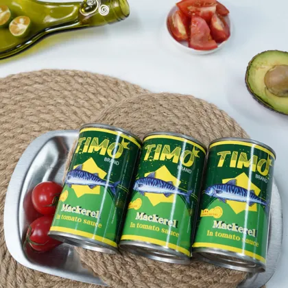 appetizing seafood mackerel in tomato sauce