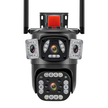 Securexpert Hopeway: Vier Objektiv, drei Bildschirm, Bewegungserkennung, Humanoid-Tracking-Kamera mit PTZ, IP66 wasserdicht und zwei-Wege-Audio
