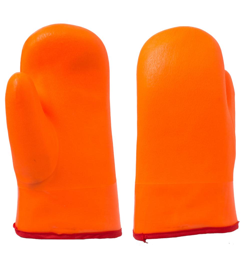 Insulated triple dipped pvc gloves for cold weather