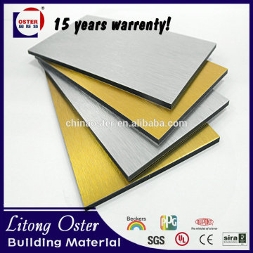 HIGH QUALITY Brush aluminum composite panel with competitive price for interior decoration