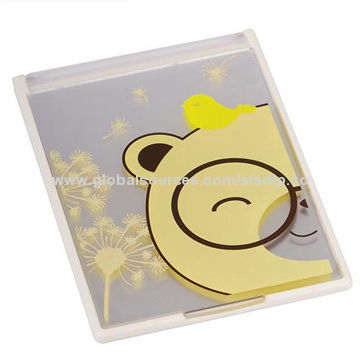 Pocket Mirror, Made of PS, Measures 78x112x5mm