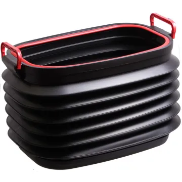 37L Thickened Foldable Fish Camping Telescopic Car Wash Brush & Trunk Storage Bucket
