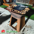 Corten Steel Fire Pit Barbecuing Grill
