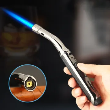 Super Long Kitchen Cooking Jet Torch Lighter Metal Gas Pipe Lighter Cigar Cigarette Lighters Smoking Accessories Gadgets for Men