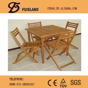 luxury wooden garden table and chair
