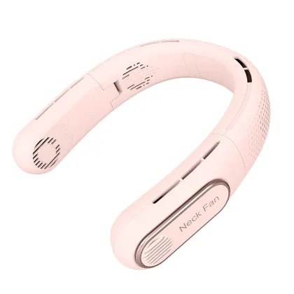 Hanging Leafless Folding Fan: USB Charging, Digital Display, Silent, Portable, Mini Fan