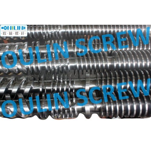 80/156 Double Conical Screw and Barrel for PVC Extrusion