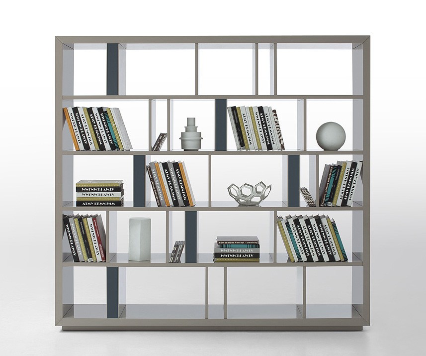 Modern Gray Lacquer Room Divider