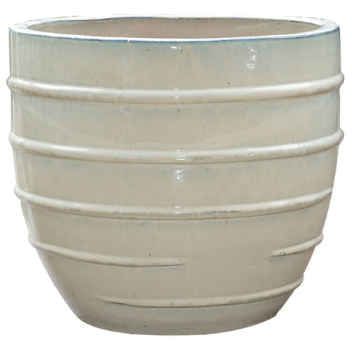 Plant Pots Wholesale Glazed Pots Ceramic Circle Egg Pot Factory