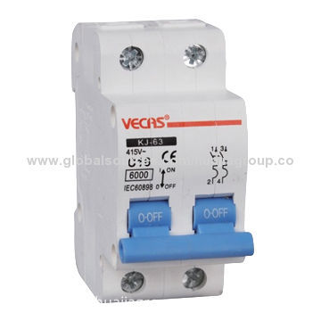 Iec60898 Miniature Circuit Breaker With Ac 230/415v Voltages, 1/2/3/4 ...