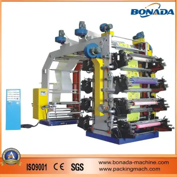 High Speed Automatic Plastic Film Flexo Printing Machine