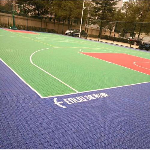 cheap outdoor basketball systems court pp flooring tile