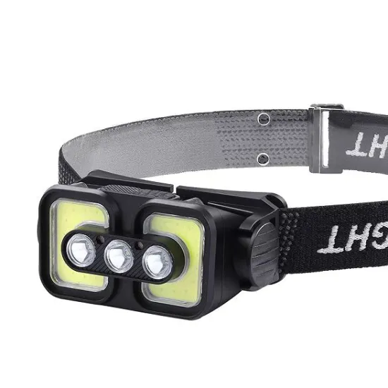 RTS Sensor 500LM Red Induction Headlamp: Perfect for Outdoor Activities like Hiking and Climbing, Includes Built-in Battery Flashlight