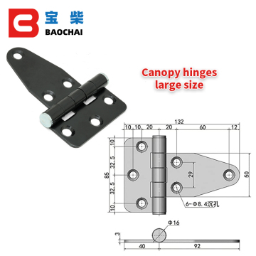 Triangle Stainless Hinges for Cabinet Doors and Enclosures
