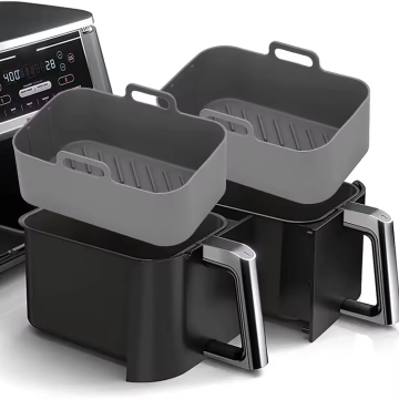 Reusable Rectangular Air Fryer Silicone Pot Liner and Baking Tray for Air Fryer