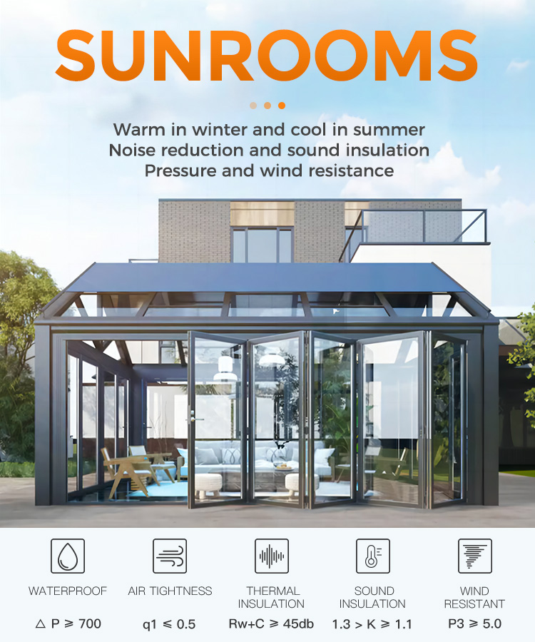 Aluminium Glass Solarium Sunroom