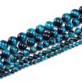 Craft Aquamarinetiger Eye Stone Beads для изготовления ювелирных изделий