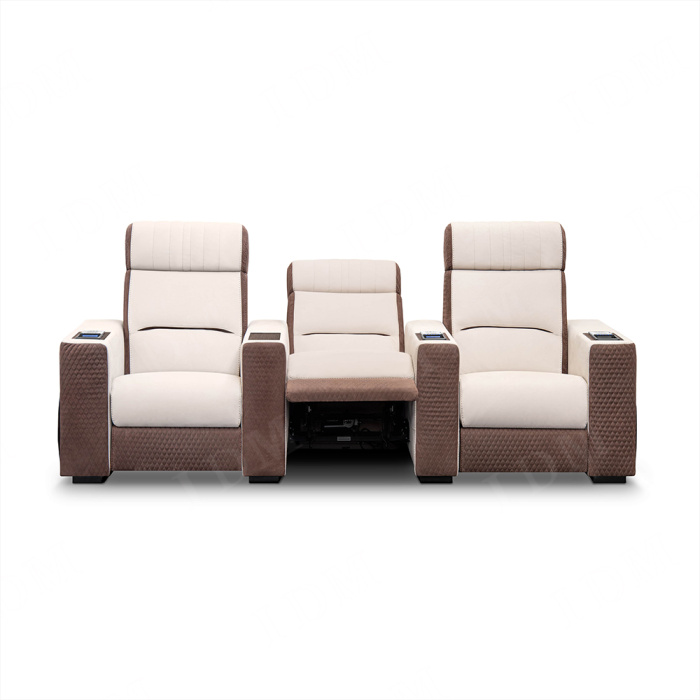 Sofá del hotel con asientos ajustables