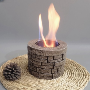 Small Smokeless Alcohol Fire Pit for Desk Decoration and Heating