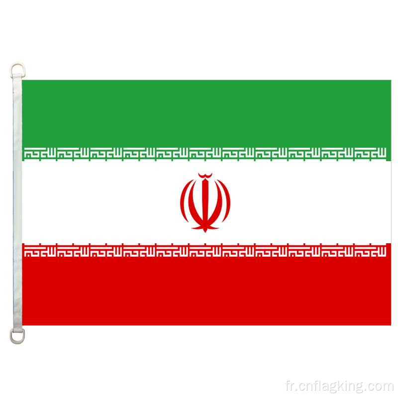 Drapeau national Iran 90*150cm 100% polyester