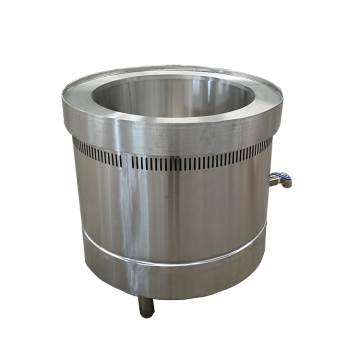 Ponto de cozinha de aço inoxidável industrial para sopa e caldo