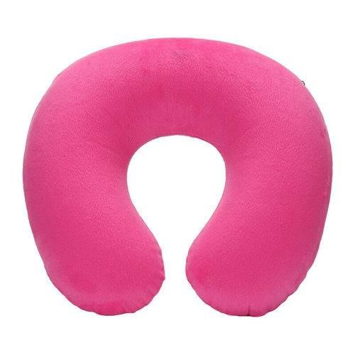 U shape outdoor fleece plush  car pillow