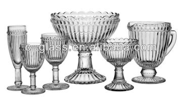 set of 6 drinking glassware,glass goblet
