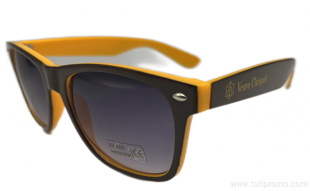 High-quality two-tone framed sunglasses