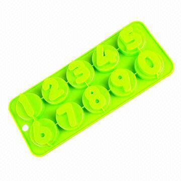 Silicone Ice Tray with 10 Cups, Customized Molds and Designs are Welcome