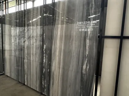 Forged marble classic blue gold sand