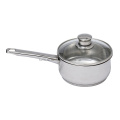 Klassiska köksartiklar Partihandel Matlagningskrukor Rostfritt stål Nonstick Soup Pot Stewpot med glasöverdrag