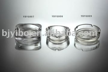 Indoor and transparent ashtray glass