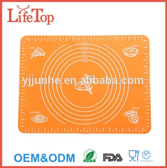 Non Stick Silicone Baking Mat for Pastry Rolling with Measurements