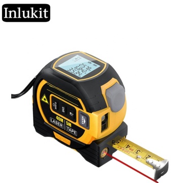 3-in-1 da 5 m di nastro, 40 m Laser Rangefinder e Cross Marking Ruler-Strumento di misurazione completa
