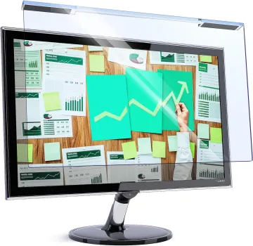 Blue Light Blocking Screen Protector for 21.5-27 Inch LED Monitors - Anti-UV Eye Protection