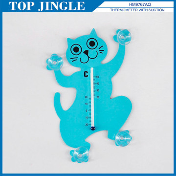 Blue Cute Cat Animal Thermometer
