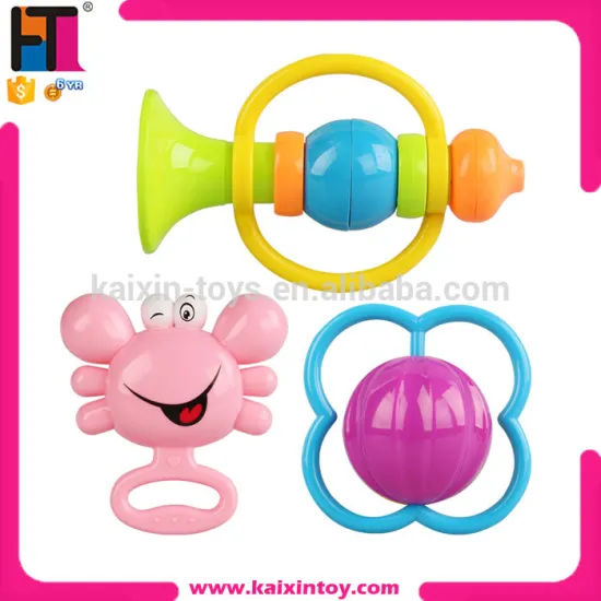 ABS plastic shantou toys baby rattle for promotion