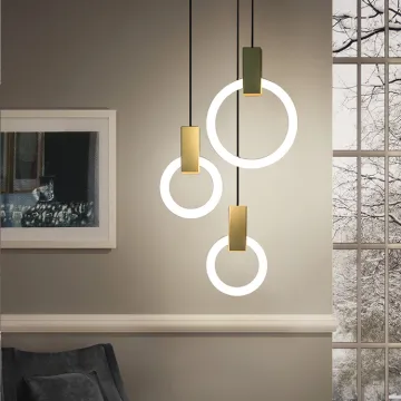 Modern Gold Crystal LED Chandelier for Bedroom and Bar Decoration