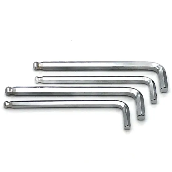 High Precision L-Shaped Hex Key Wrench Set: Sizes 1.5mm to 10mm with Ball End Tip