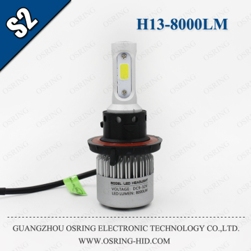 OSRING HOT SALE S2 H13 LED HEADLIGHT COB CHIP H13 H/L LED CAR HEADLIGHT S2 36W 8000LM