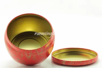 Japanese tinplate material tea canister/tea caddy for Matcha tea