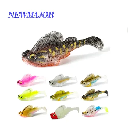 NEWMAJOR 7-20g Jig Wobblers - Dark Sleeper Silicone Soft Bait for Bass, Pike, Shad, Perch